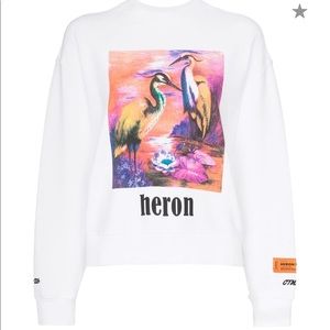 Heron Preston bird print crewneck sweatshirt